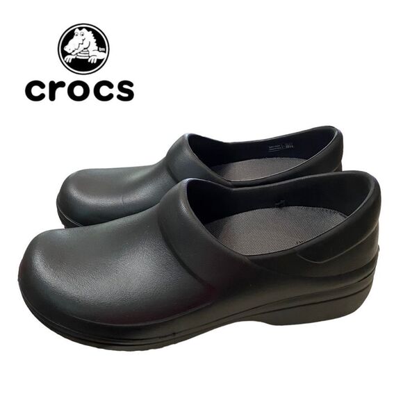 CROCS Shoes - CROCS Neria Pro II Women's Black Dual Comfort Clogs NEW 9